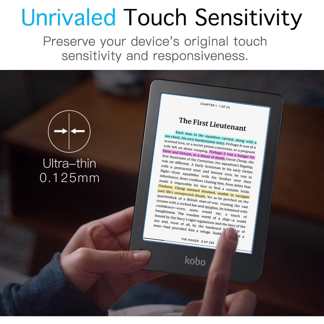MoKo 2 - Pack Screen Protector for Kobo Clara Colour 6" 2024/Kobo Clara BW 6" 2024/Kobo Clara 2E 6" 2022, Anti - Glare Premium PET Protective Film Full - Coverage Matte Screen Protector - Just Closeouts Canada Inc.