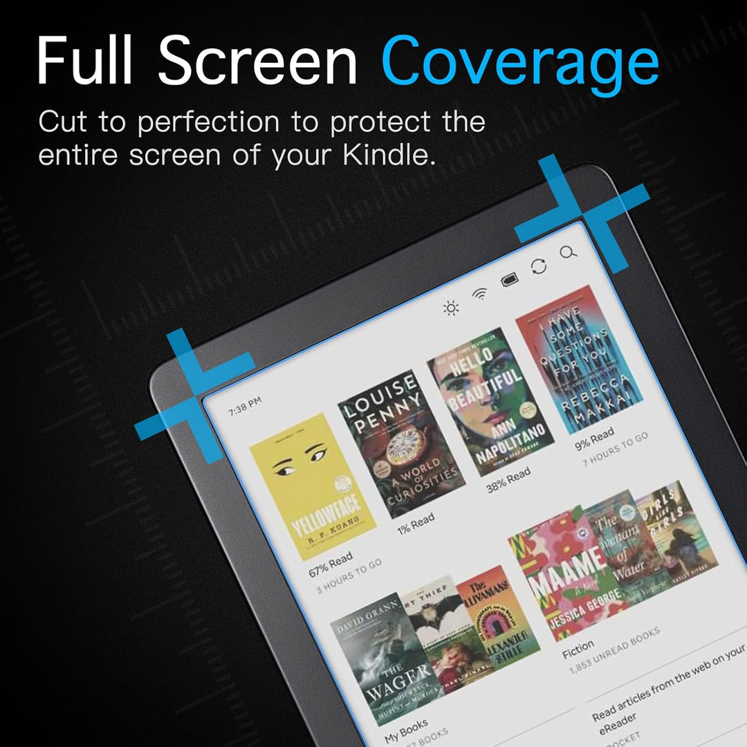 MoKo 2 - Pack Screen Protector for Kobo Clara Colour 6" 2024/Kobo Clara BW 6" 2024/Kobo Clara 2E 6" 2022, Anti - Glare Premium PET Protective Film Full - Coverage Matte Screen Protector - Just Closeouts Canada Inc.