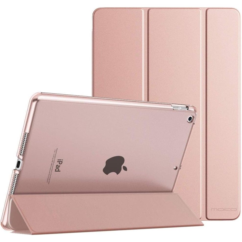MoKo Case for iPad 10.2 iPad 9th Generation 2021/ iPad 8th Generation 2020/ iPad 7th Generation 2019, Slim Stand Hard Back Shell Smart Cover Case for iPad 10.2 inch, Auto Wake/Sleep,Rose Gold - Just Closeouts Canada Inc.