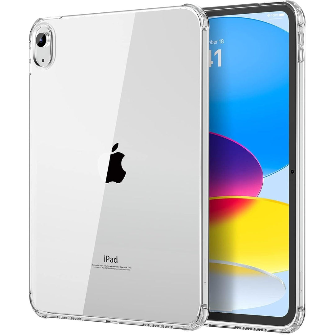MoKo Clear iPad 10th Generation Case, iPad 10 Case, Slim & Lightweight Soft TPU Anti - Scratch Back with Shockproof Impact Resistant Raised Edge for 10th Gen iPad Case 2022, Clear - Just Closeouts Canada Inc.