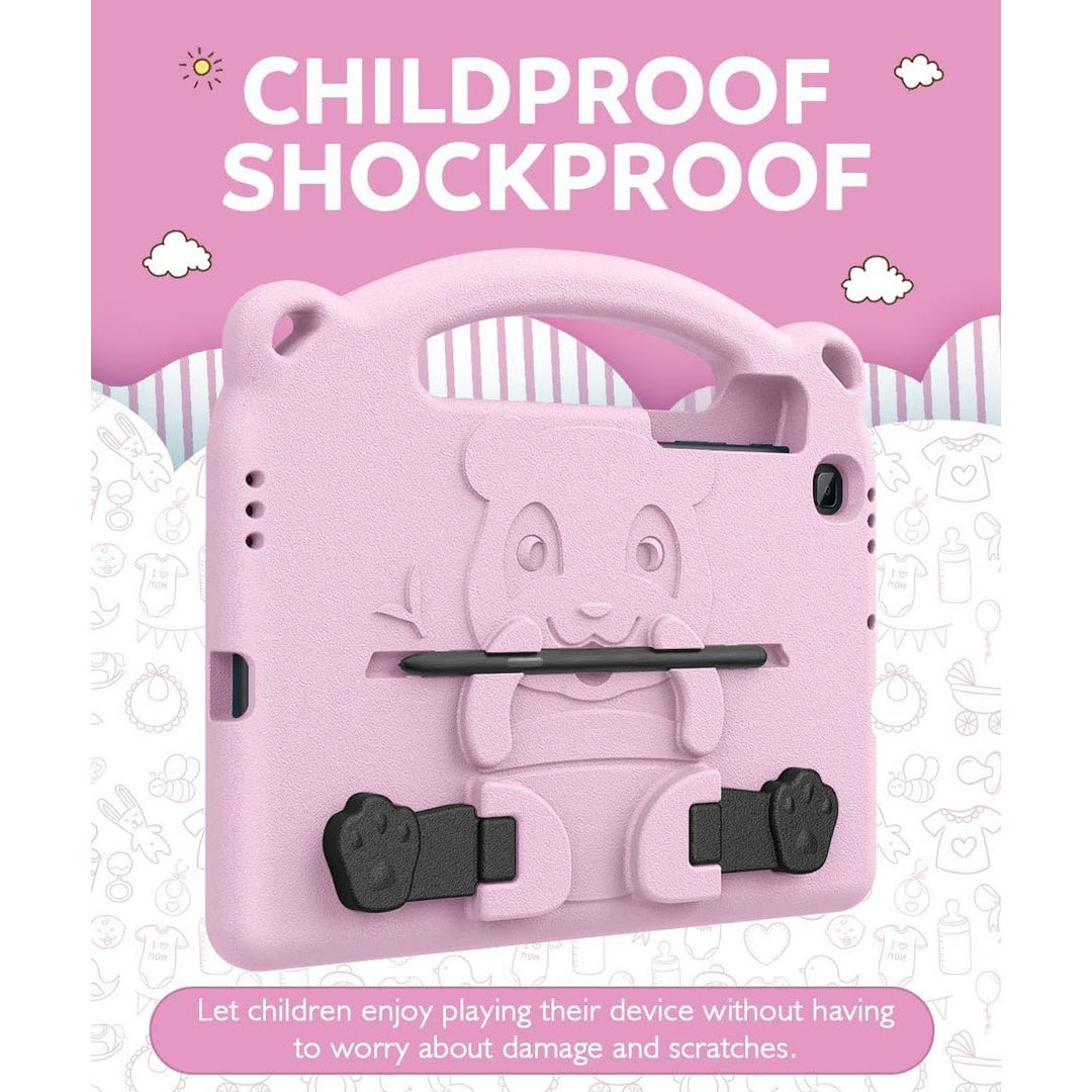 MoKo Kids Case for Samsung Galaxy Tab S6 Lite 10.4 Inch 2024/2022/2020 (Model: SM - P620/P625/P613/P619/P610/P615/P617),EVA Foam Kids - Friendly Carrying Case with Hand - Grip & Stand & Pen Holder, Pink - Just Closeouts Canada Inc.