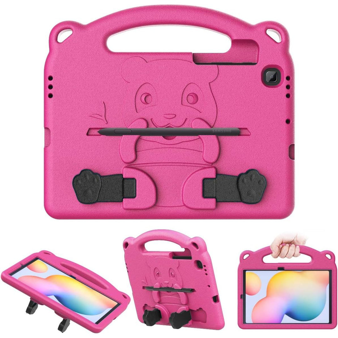 MoKo Kids Case for Samsung Galaxy Tab S6 Lite 10.4 Inch 2024/2022/2020 (Model: SM - P620/P625/P613/P619/P610/P615/P617),EVA Foam Kids - Friendly Carrying Case with Hand - Grip & Stand & Pen Holder, Magenta - Just Closeouts Canada Inc.