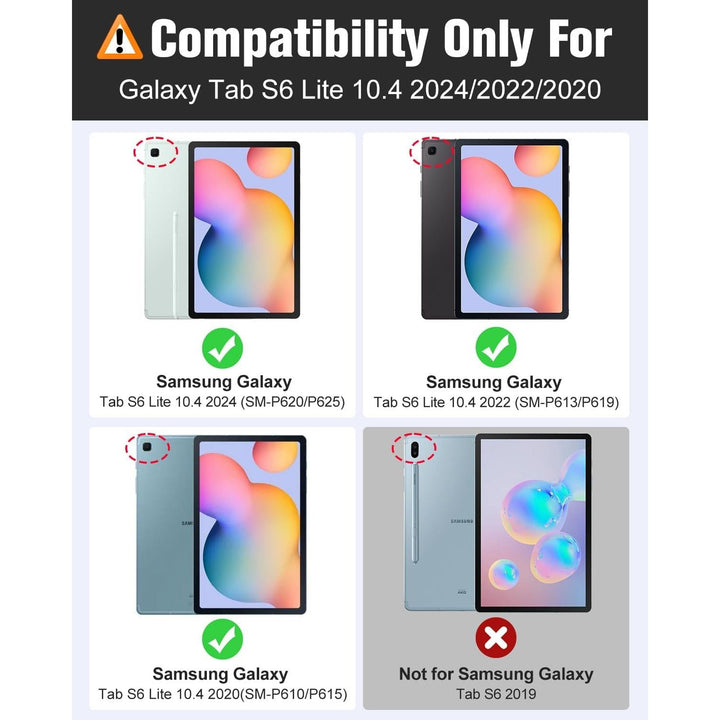 MoKo Kids Case for Samsung Galaxy Tab S6 Lite 10.4 Inch 2024/2022/2020 (Model: SM - P620/P625/P613/P619/P610/P615/P617),EVA Foam Kids - Friendly Carrying Case with Hand - Grip & Stand & Pen Holder, Purple - Just Closeouts Canada Inc.