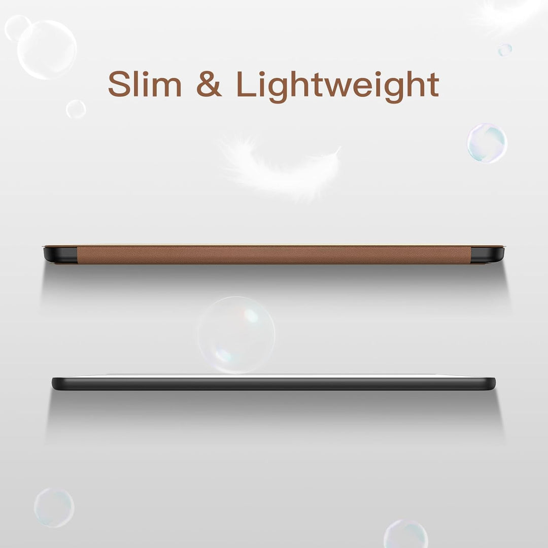 MoKo Stand Case for Kindle Scribe (2024/2022 Released) - Premium Leather Trifold Stand Cover with Pen Holder, Auto Sleep/Wake for 10.2" Amazon Kindle Scribe 2024/2022, Brown - Just Closeouts Canada Inc.