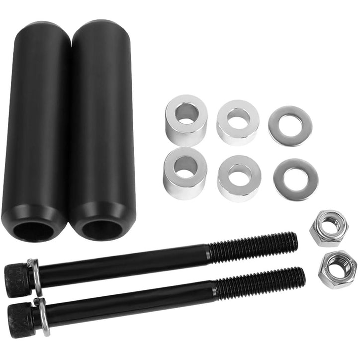Motorcycle 4" Upper Shock Mount Frame Sliders Falling Crash Protector Guards Falling Side Protector No Cut Kits Fit for Dyna 1998 - 2005 (Style A) - Just Closeouts Canada Inc.