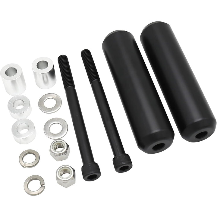 Motorcycle 6.5" Upper Shock Mount Frame Sliders Falling Crash Protector Guards Falling Side Protector No Cut Kits for Dyna 2006 - 2017 (Style A) - Just Closeouts Canada Inc.XOO42OFPXD
