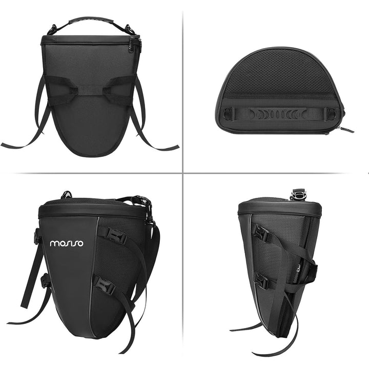 Motorcycle Tail Bag Multifunctional Waterproof Polyester Storage Saddle Bag, 10L Outdoor Sports Motorbike Rear Seat Light Tank Bag Tool Carry Bag with Shoulder Strap, Black - Just Closeouts Canada Inc.X004BT0GKV