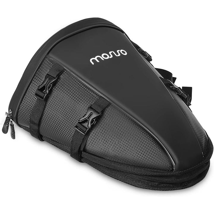 Motorcycle Tail Bag Multifunctional Waterproof Polyester Storage Saddle Bag, 10L Outdoor Sports Motorbike Rear Seat Light Tank Bag Tool Carry Bag with Shoulder Strap, Black - Just Closeouts Canada Inc.X004BT0GKV