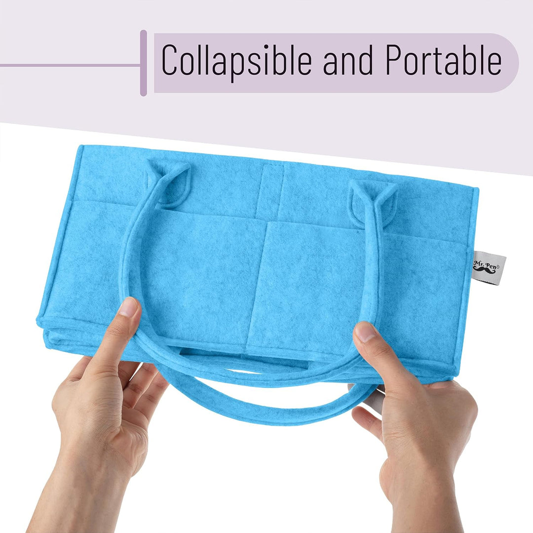 Mr. Pen - Baby Diaper Caddy Organizer, Blue, Baby Organizer, Car Diaper Caddy, Baby Caddy Organizer, Portable Diaper Caddy, Diaper Organizer for Changing Table, Baby Organizer for Nursery - Just Closeouts Canada Inc.