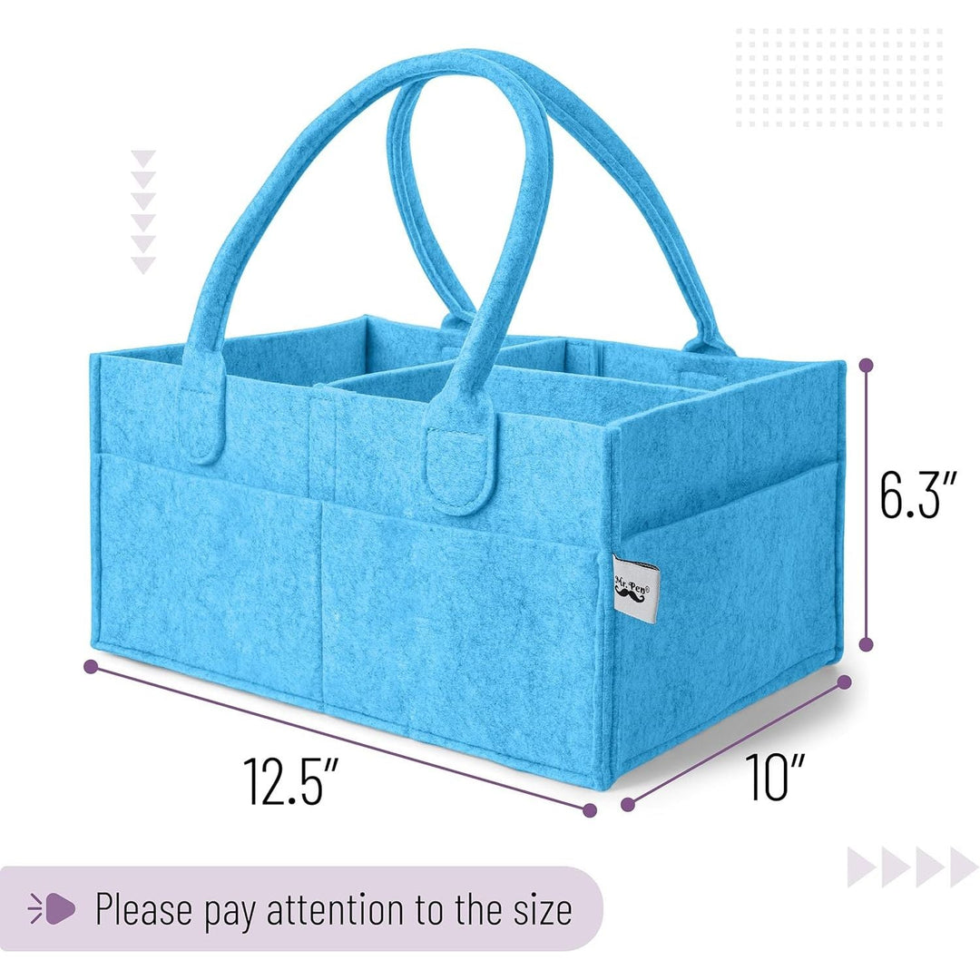 Mr. Pen - Baby Diaper Caddy Organizer, Blue, Baby Organizer, Car Diaper Caddy, Baby Caddy Organizer, Portable Diaper Caddy, Diaper Organizer for Changing Table, Baby Organizer for Nursery - Just Closeouts Canada Inc.