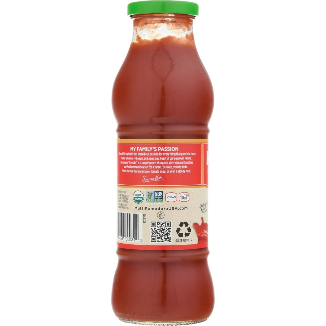 Mutti Organic Passata Strained Tomatotes, 540ml - Just Closeouts Canada Inc.854693000812