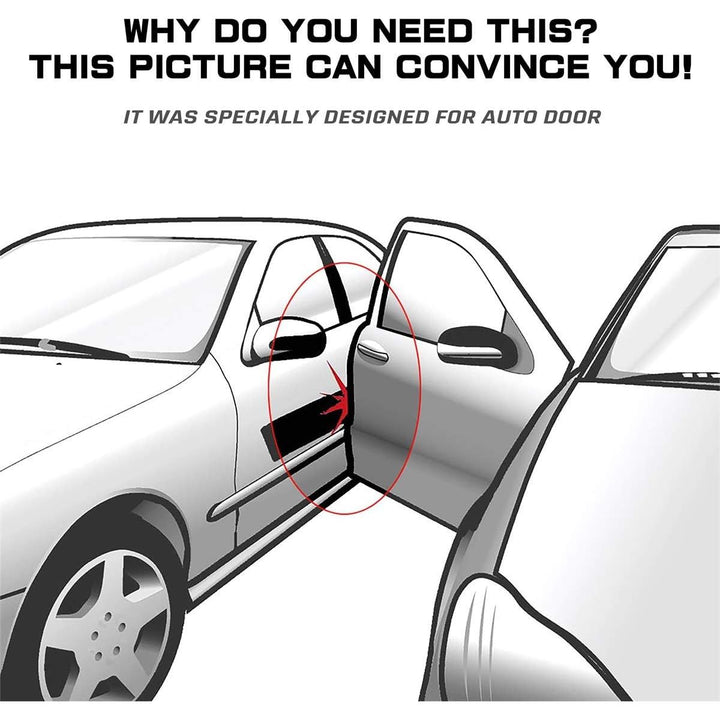 MYFAMIREA 33Ft(10M) Long Car Door Edge Guards,U Shape Edge Trim Rubber Seal Protector Rubber Car Door Protector Car Protection Door Edge Anti - Collision Rubber Clips Fit for Most Car| Black | - Just Closeouts Canada Inc.