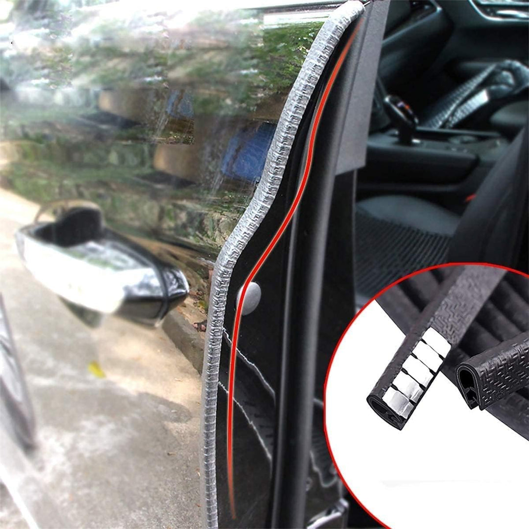 MYFAMIREA 66Ft(20.2M) Long Car Door Edge Guards,U Shape Edge Trim Rubber Seal Protector Rubber Car Door Protector Car Protection Door Edge Anti - Collision Rubber Clips Fit for Most Car| Black | - Just Closeouts Canada Inc.