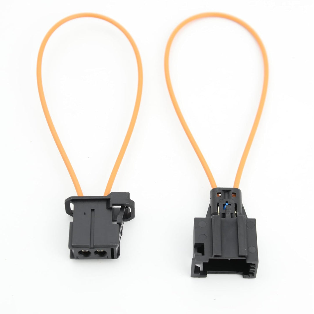Narcilors male and female fibre-optic loop adapter pair