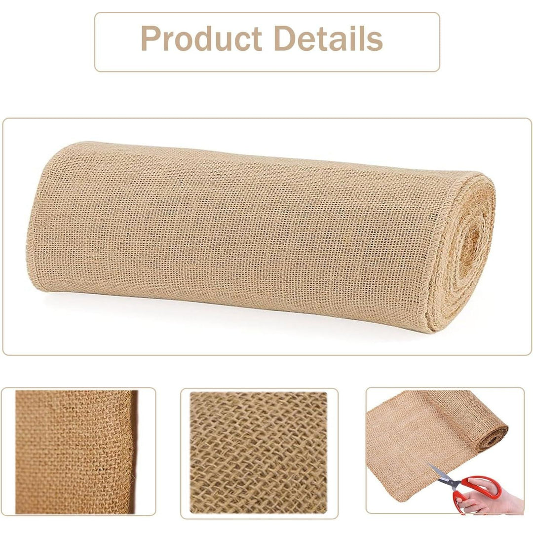 Natural Burlap Tree Wrap Rolls, 157 x 13.8in Fabric Winter Tree Trunk Guards Protector Wraps, Gardening Antifreeze Protection Bandage, Jute Cloth Covers to Keep Plants Bark Warm Moisturizing - Just Closeouts Canada Inc.