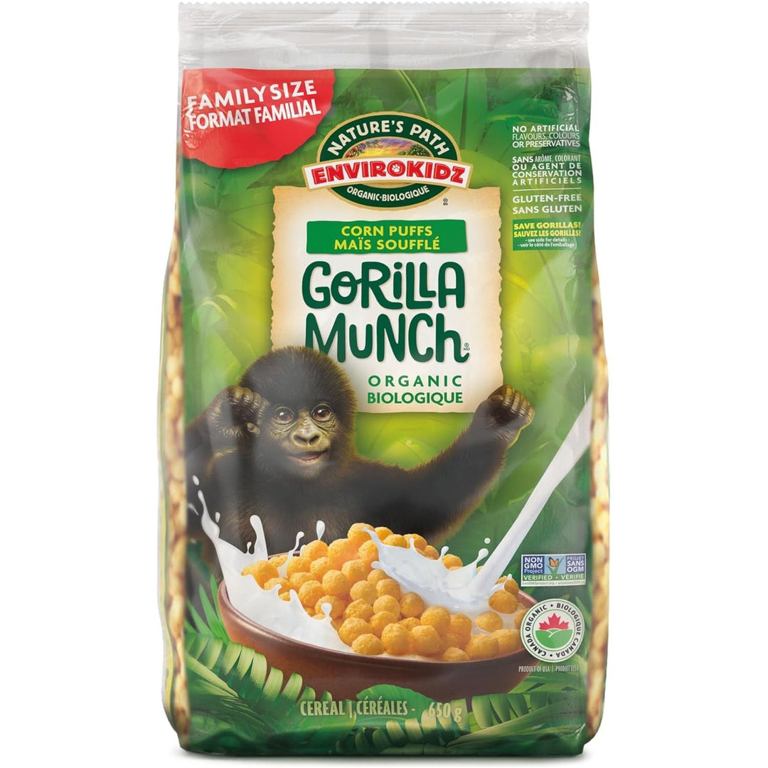 Nature's Path EnviroKidz Organic Gorilla Munch Cereal, 650g - Just Closeouts Canada Inc.058449870081