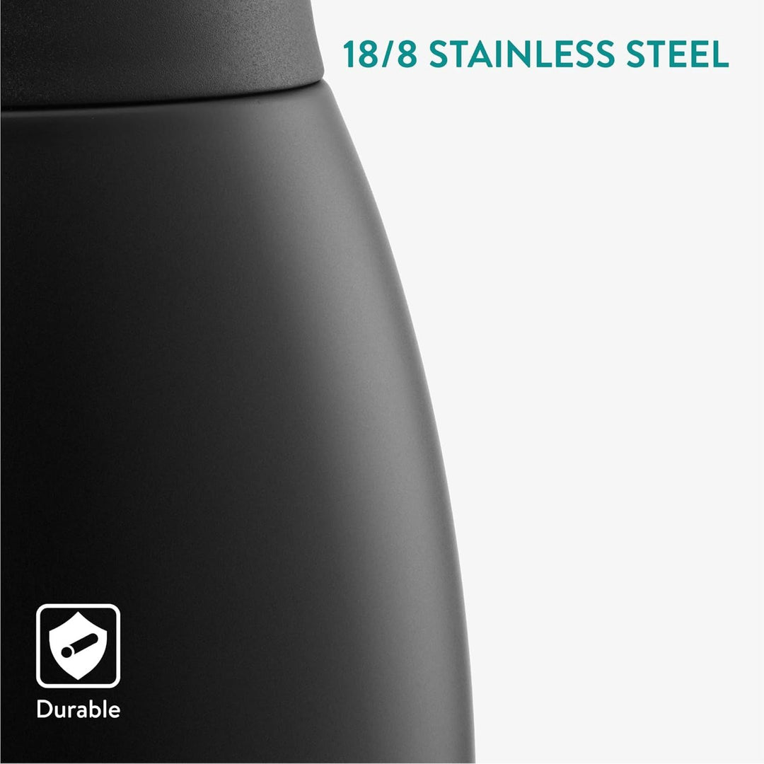 Navaris Insulated Coffee Server - Matte Black Stainless Steel Carafe - Thermal Tea or Water Dispenser - Vacuum Kettle for Hot & Cold Drinks - 1.5 L / 50 oz - Just Closeouts Canada Inc.4067668051214