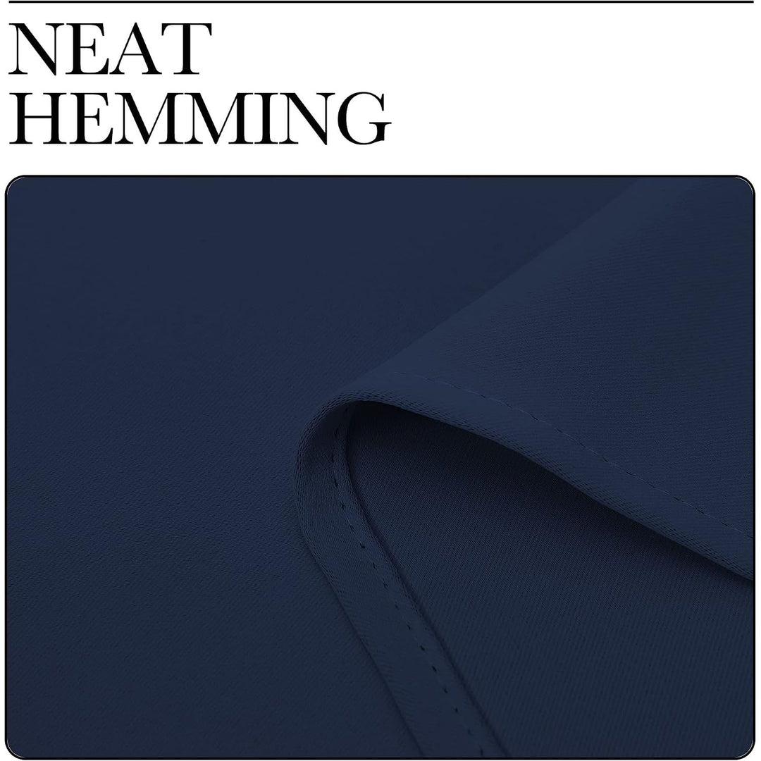 Navy Blue Blackout Curtains, 34 x 45 in, Set of 2 - Just Closeouts Canada Inc.