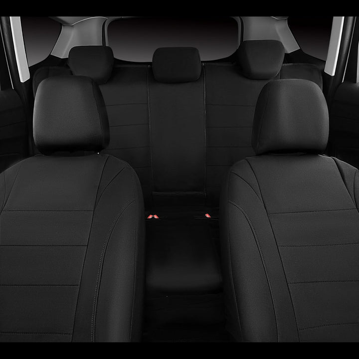 Neoprene Waterproof Seat Covers, Universal Fit Black Full Sets, Protective Interior Covers for Auto SUV, Vans, Sedans, Trucks - Just Closeouts Canada Inc.