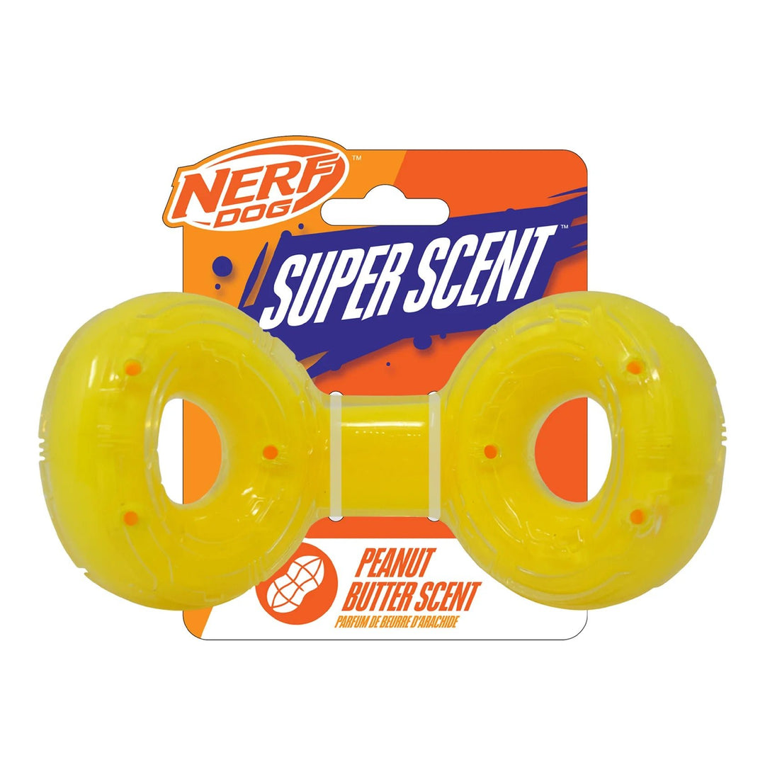 Nerf Scentology Tug Dog Toy - Peanut Butter Scented - Just Closeouts Canada Inc.