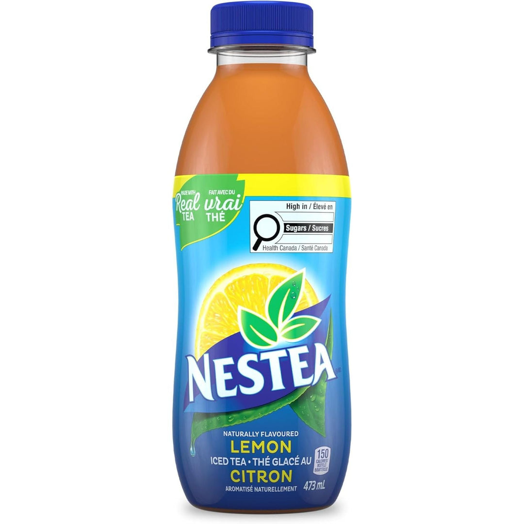 Nestea Naturally Flavoured, Lemon Iced Tea, 473mL, 12 Count - Just Closeouts Canada Inc.