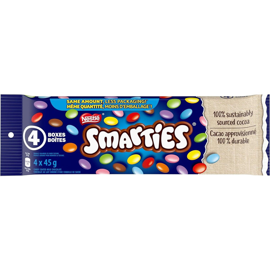 Nestle Smarties Multipack, 4x45 g - Just Closeouts Canada Inc.059800848565