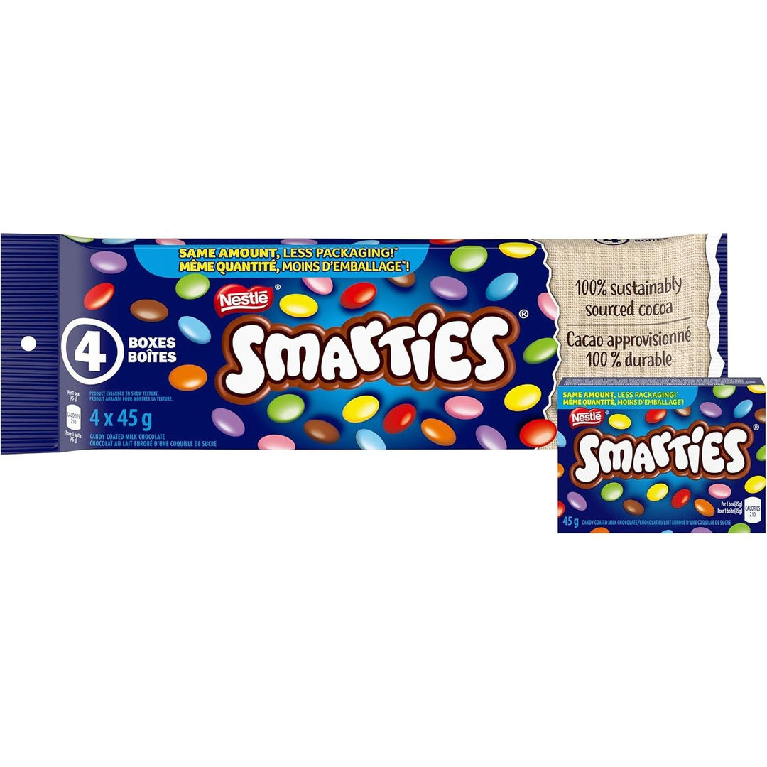 Nestle Smarties Multipack, 4x45 g - Just Closeouts Canada Inc.059800848565