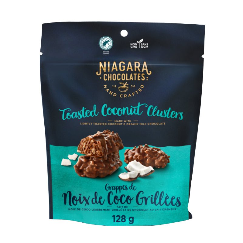 Niagara Chocolates Milk Chocolate Toasted Coconut Clusters, 128G - Just Closeouts Canada Inc.