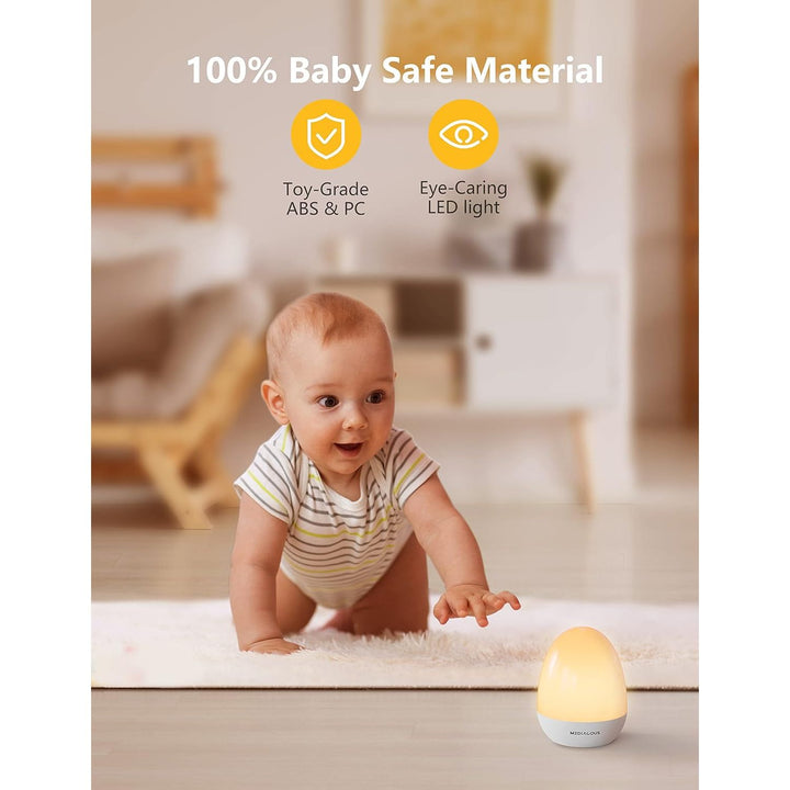Night Lights for Kids, MediAcous Baby Night Light with Stable Charging Pad, Dimmable Kids Night Light with 1H Timer & Touch Control, ABS+PC LED Egg Lamps for Breastfeeding, Up to 200H - Just Closeouts Canada Inc.