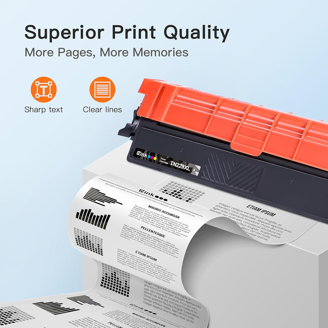 NKPAD TN229XL TN229 Toner Cartridge High Yield Replacement Compatible for Brother TN 229XL TN - 229XL TN 229 with MFC - L3720CDW MFC - L3765CDW MFC - L3780CDW MFC - L8395CDW (Black, Cyan, Magenta, Yellow) - Just Closeouts Canada Inc.
