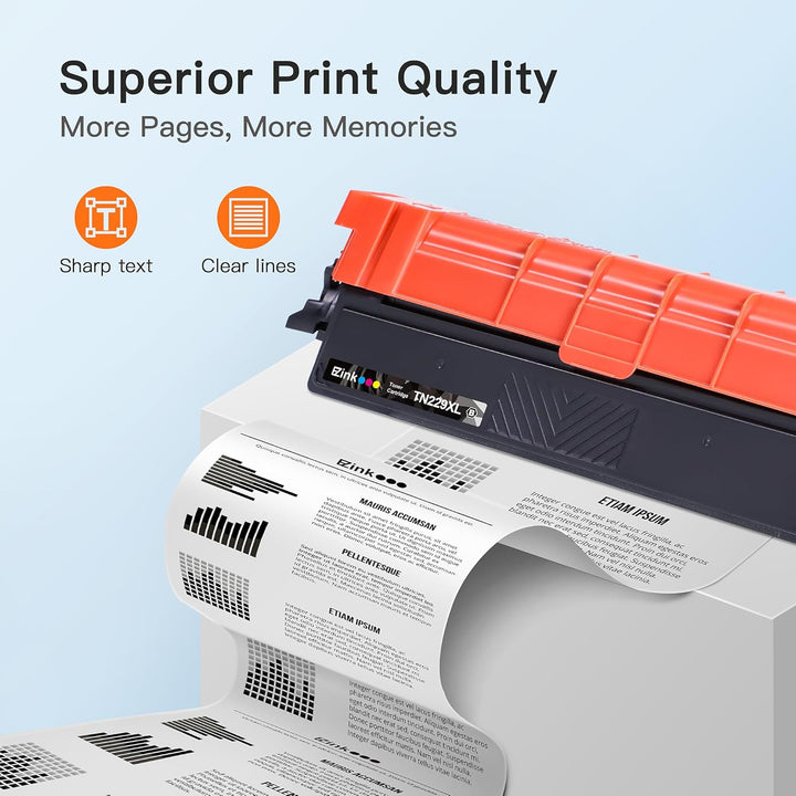 NKPAD TN229XL TN229 Toner Cartridge High Yield Replacement Compatible for Brother TN 229XL TN - 229XL TN 229 with MFC - L3720CDW MFC - L3765CDW MFC - L3780CDW MFC - L8395CDW (Black, Cyan, Magenta, Yellow) - Just Closeouts Canada Inc.