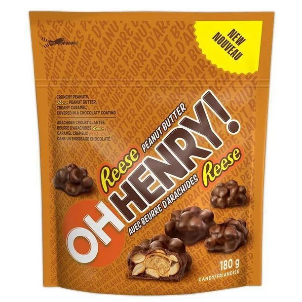 OH HENRY! Bite Sized Pieces with REESE Peanut Butter, 180g - Just Closeouts Canada Inc.068000792950