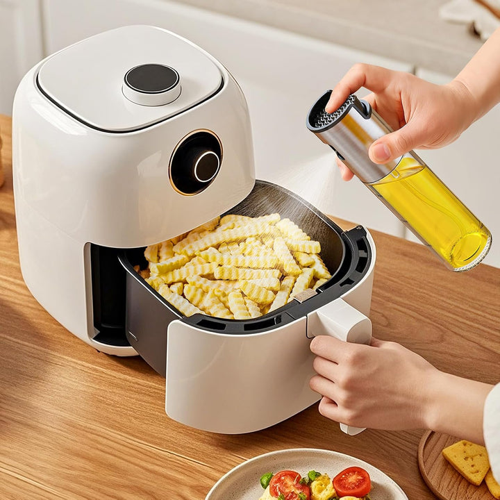 Oil Spray Bottle 2Pcs: Olive Sprayer for Cooking, Olive Oil Dispenser Bottle for Kitchen Gadgets,Food - grade Glass Oil Mister for Air Fryer, Frying, Salad, BBQ (2) - Just Closeouts Canada Inc.