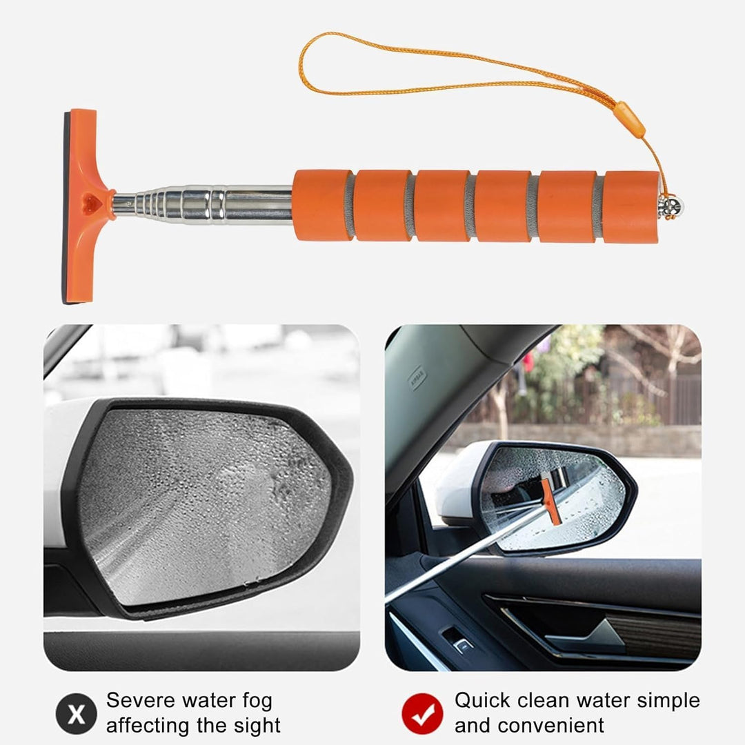 Orange Telescopic Car Mirror Squeegee, 22–98 cm - Just Closeouts Canada Inc.X00463HXOT