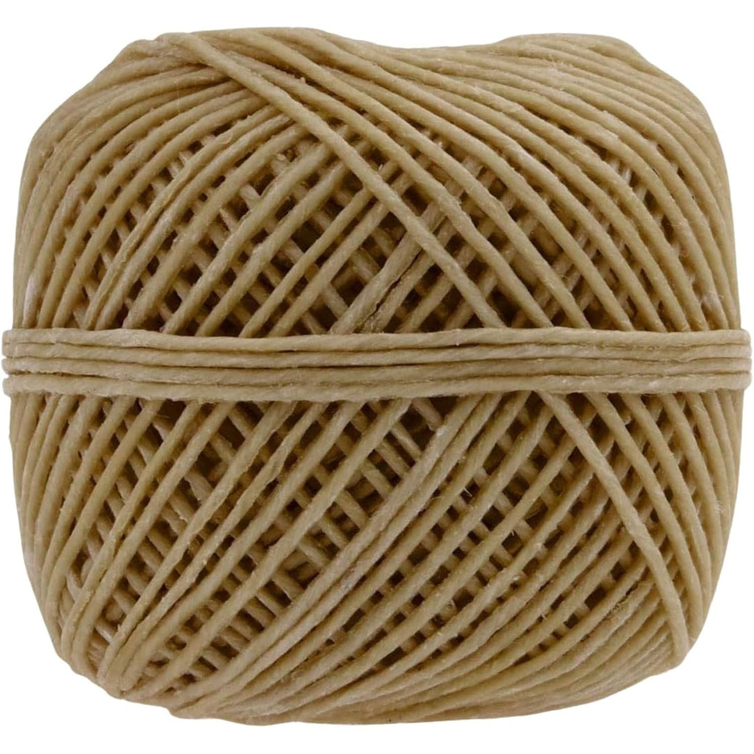 Organic Hemp Wick Line - 100% Natural Hemp - Edible Grade Beeswax - 200 Ft Spool (1.0 mm) - No Cotton, No Lead - Perfect Alternative to Butane Cigarette Lighters and Phosphor Matches - Just Closeouts Canada Inc.