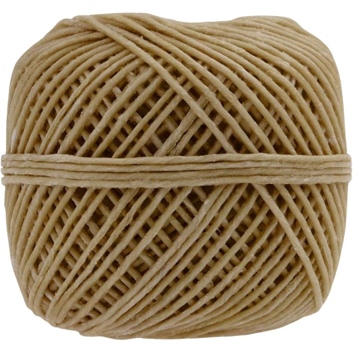 Organic Hemp Wick Line - 100% Natural Hemp - Edible Grade Beeswax - 200 Ft Spool (1.0 mm) - No Cotton, No Lead - Perfect Alternative to Butane Cigarette Lighters and Phosphor Matches - Just Closeouts Canada Inc.