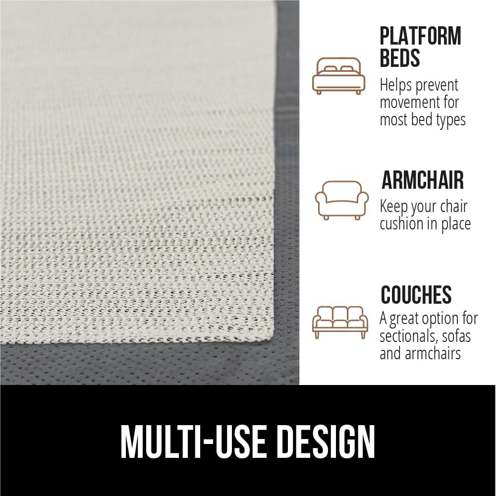 Original Slip Resistant Mattress Gripper Pad, Twin Size, Helps Stop Bed and Topper from Sliding, Stopper Works on Sofa, Couch, Mattresses, Easy to Trim, Strong Durable Grips Help Slipping - Just Closeouts Canada Inc.