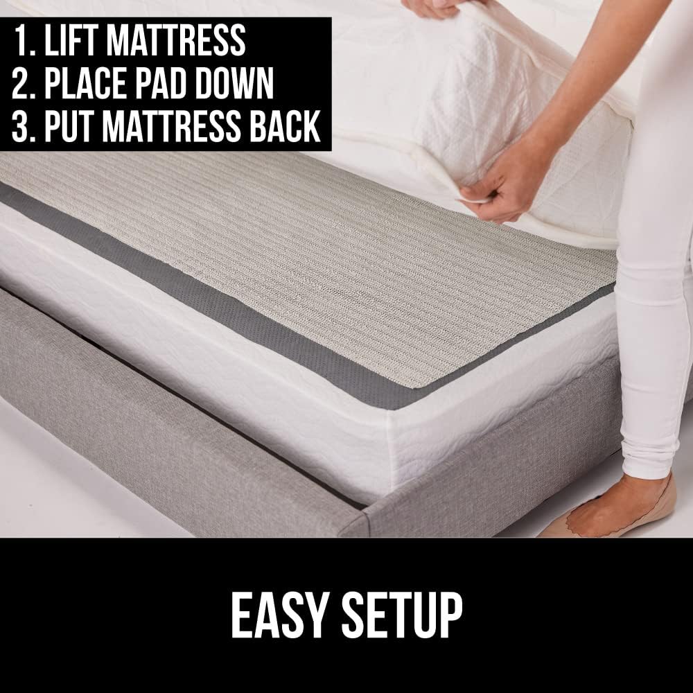 Original Slip Resistant Mattress Gripper Pad, Twin Size, Helps Stop Bed and Topper from Sliding, Stopper Works on Sofa, Couch, Mattresses, Easy to Trim, Strong Durable Grips Help Slipping - Just Closeouts Canada Inc.