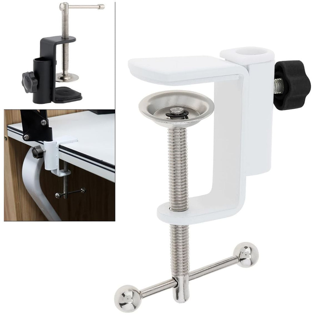OriGlam Quick - Grip C Clamp, C - Clamp, Versatile Clamp, Desk Light Clamp Mount Holder Bracket For Desktop Mount Holder LCD Monitor Flash Desk (White) - Just Closeouts Canada Inc.