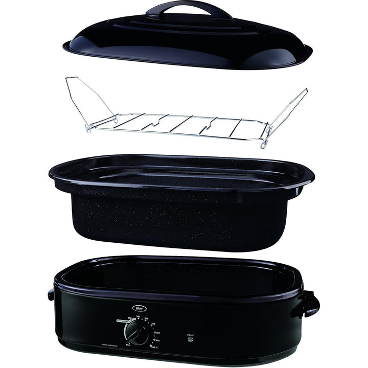 Oster CKSTRS18 - BSB - W 18 - Quart Roaster Oven with Self - Basting Lid, Black - Just Closeouts Canada Inc.