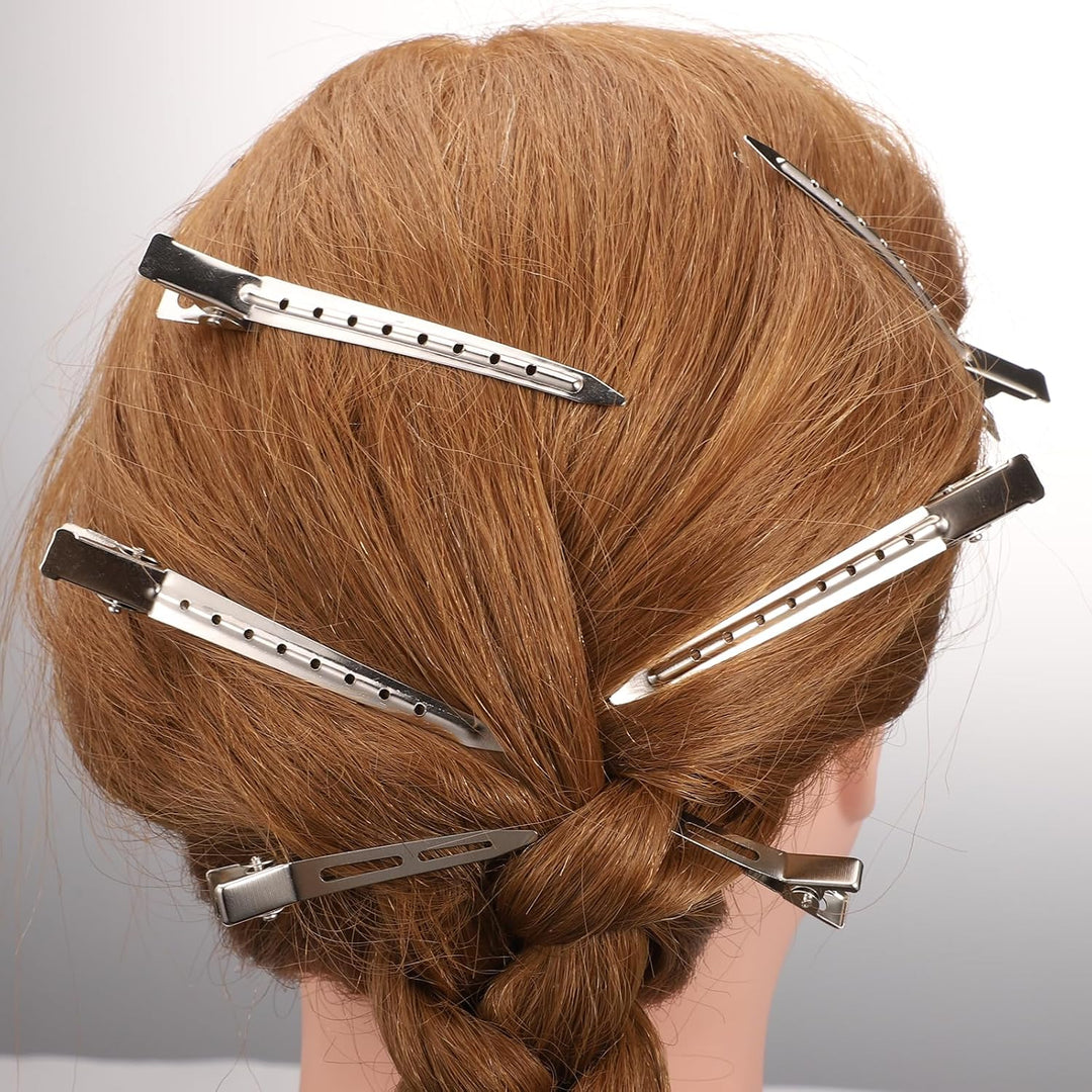 Pack of 30 Silver Hair Clips, 9 cm EnteBill Hair Clips, Hair Clips, Hairdresser Metal for Girls and Women - Just Closeouts Canada Inc.X004E4329P