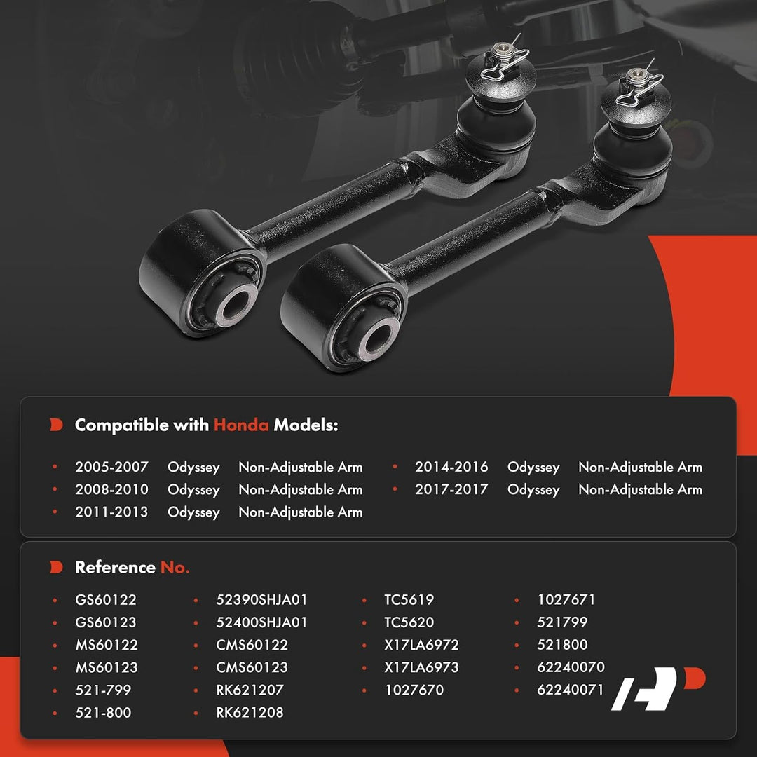 Pair of Rear Upper Control Arms with Ball Joints for Honda Odyssey 2005–2017 - Just Closeouts Canada Inc.