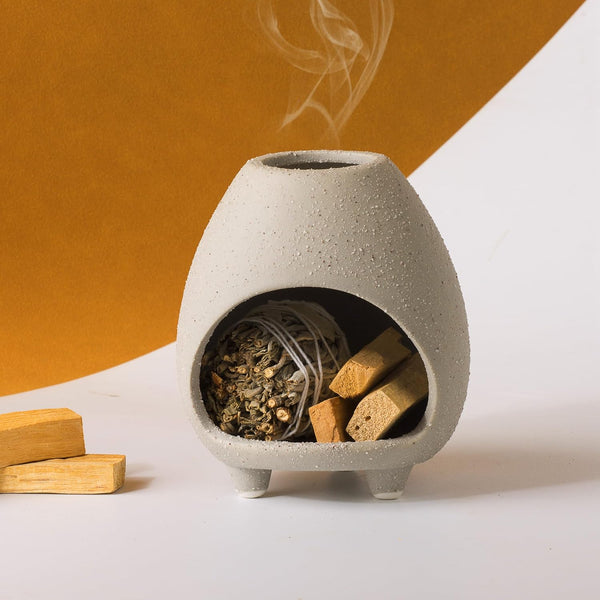 Palo Santo Holder Burner, Handcrafted Ceramic Incense Holder