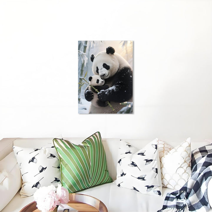 Panda and Cub Diamond Painting Kit, 12 x 16 in - Just Closeouts Canada Inc.