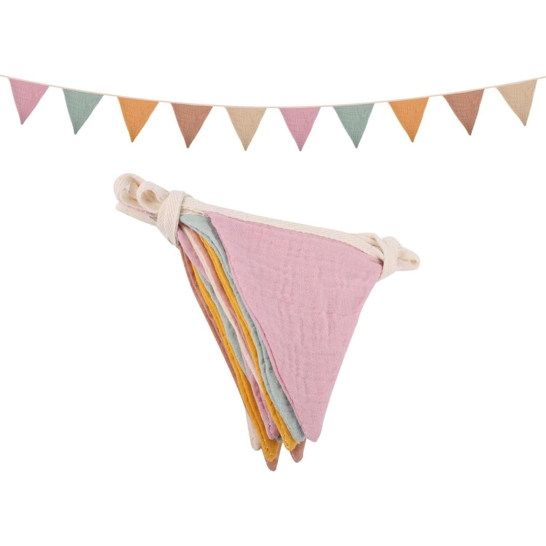 Pennant Banner Flags, 8.5 Ft Pennant Bunting Banner, Triangle Cotton Baby Bunting Flag for Nursery, Double Sided Colorful Banner Garland Flags for Baby Birthday Boho Shower Party Event (Morandi Beige) - Just Closeouts Canada Inc.
