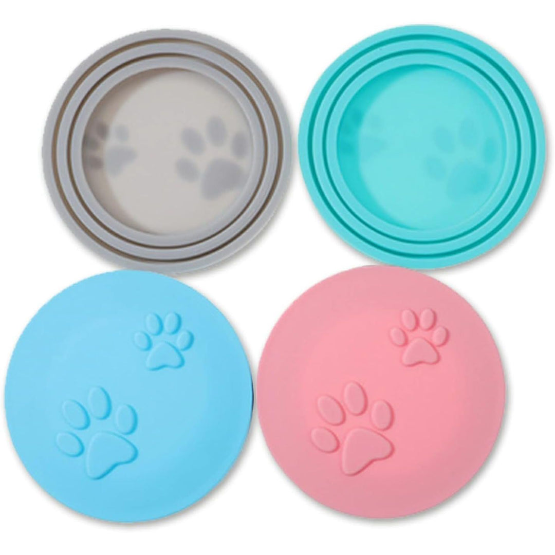 Pet Food Can Cover Set, Universal Silicone Cat Dog Food Can Lids 1 Fit 3 Standard Size Can Tops Covers for Pet Cat Dog Feeding Can and Wet Food Storage, Multi-Functional Pet Food Can Supplies(4PCS) - Just Closeouts Canada Inc.