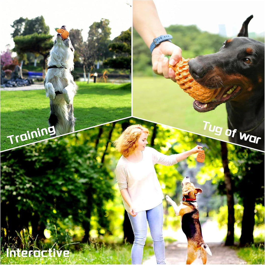 PETOPIA Dog Toys for Large Dogs, Pineapple Dog Chew Toys for Aggressive Chewers, Indestructible Dog Toys for Aggressive Chewers - Just Closeouts Canada Inc.