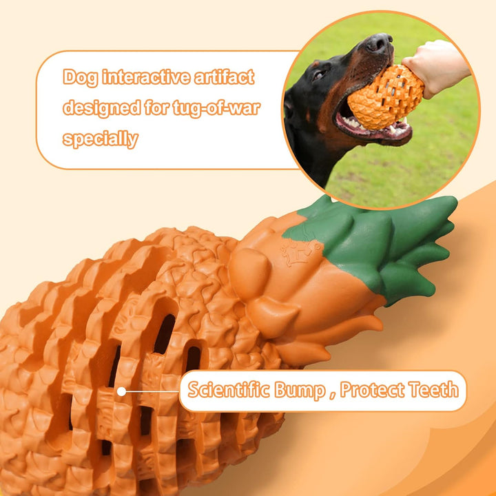 PETOPIA Dog Toys for Large Dogs, Pineapple Dog Chew Toys for Aggressive Chewers, Indestructible Dog Toys for Aggressive Chewers - Just Closeouts Canada Inc.