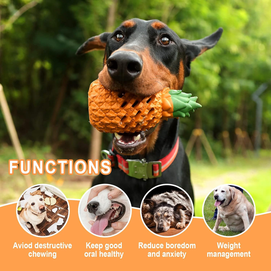 PETOPIA Small Dog Toys, Pineapple Dog Chew Toys, Dog Toys for Small Dogs, Dog Toys for Aggressive Chewers, Interactive Dog Toys - Just Closeouts Canada Inc.