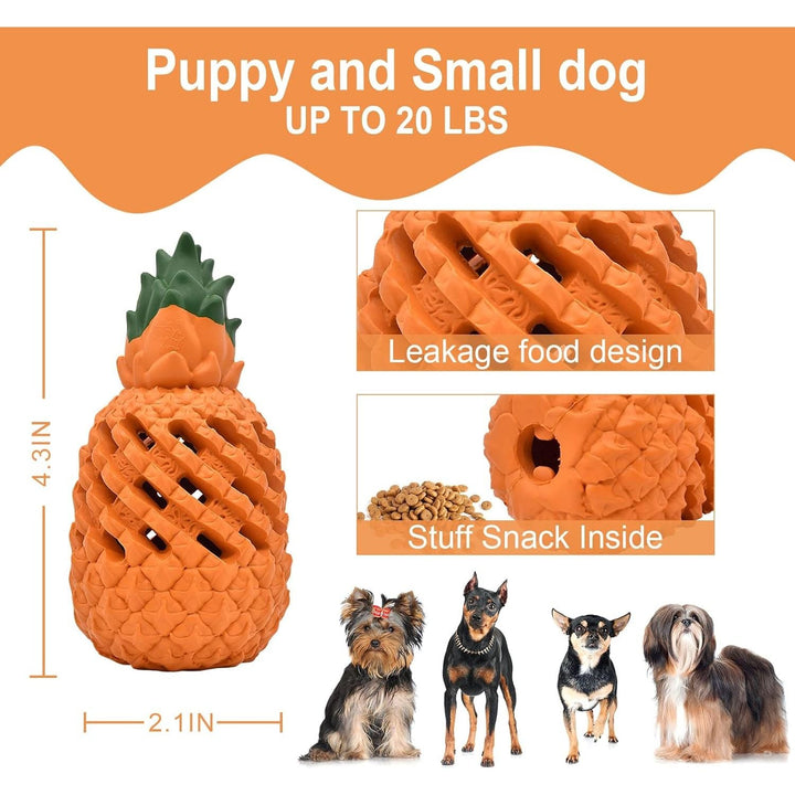 PETOPIA Small Dog Toys, Pineapple Dog Chew Toys, Dog Toys for Small Dogs, Dog Toys for Aggressive Chewers, Interactive Dog Toys - Just Closeouts Canada Inc.